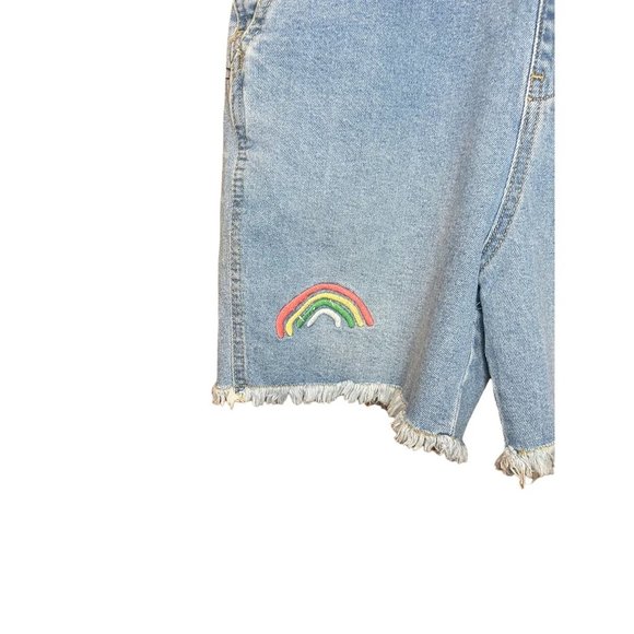 Take Pride Target Embroidered Rainbow Queen Shortalls / Overalls Unisex Sz XXL - Picture 4 of 9
